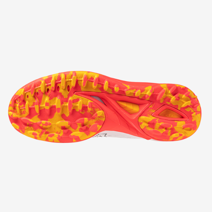 Mizuno WAVE Leopardus White/Fiery Coral /Citrus