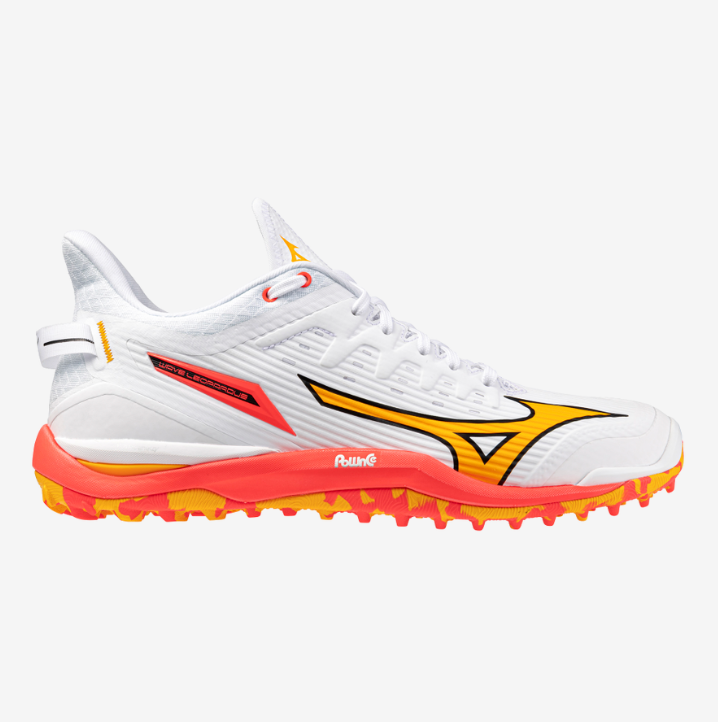 Mizuno WAVE Leopardus White/Fiery Coral /Citrus