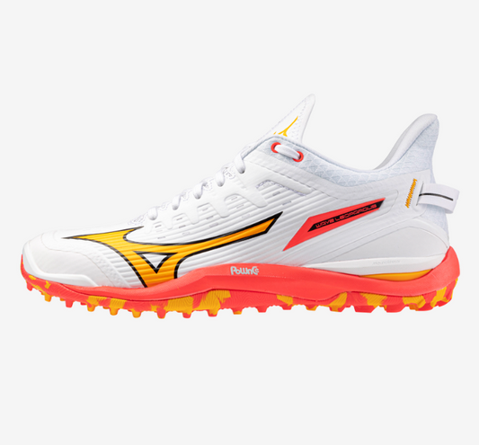 Mizuno WAVE Leopardus White/Fiery Coral /Citrus